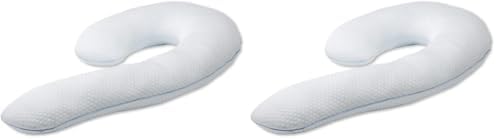 Contour Swan Body Pillow w/Pillowcase Cool XL - As Seen on TV (Pack of 2) by Contour