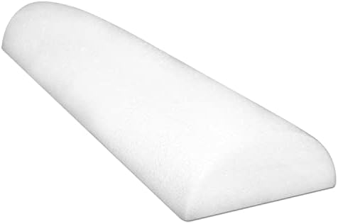 Cando 30-2340 Full-Skin PE Foam Roller for Muscle Restoration, Massage Therapy, Sport Recovery and Physical Therapy, White, 6" Width, 36" Length by CanDo