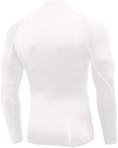 SPVISE Men's Compression Shirts Long Sleeve Mock Turtleneck Workout Tops - Image 4