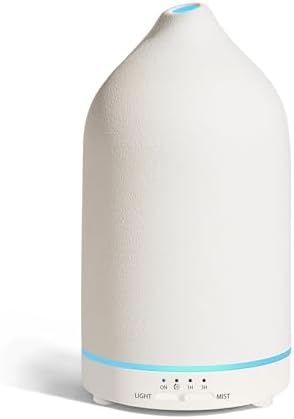 URPOWER 180mL Ceramic Essential Oil Diffuser Aromatherapy Diffuser for Home by URPOWER