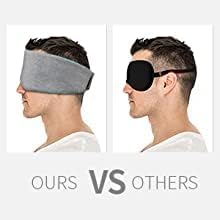 FRESHME Deluxe Cotton Sleep Mask Gift Set - 100% Blackout Large Comfortable Blindfold Adjustable Eye Mask Pillow in Gift Box for Men Women Side Sleeper Travel Meditation Airplane - Image 5