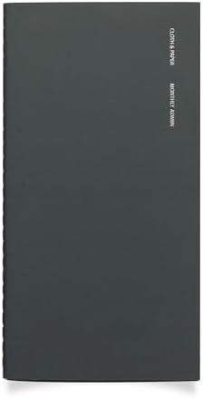 Cloth & Paper Travel Notebook | Monthly Admin – Lagoon | Pocket Plus Monthly Planner Notebook 3.2" x 6" | Calendar Planner with Monthly Layout for Tasks, Notes & Important Dates – Soft Touch Cover by ClothandPaper