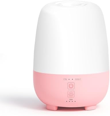 SEEDSEEL Cordless Essential Oil Diffuser 150ML, Rechargeable Battery, 7H Runtime, 7 LED Lights, Mini Portable Aromatherapy Diffuser for Home, Office, Bathroom, Travel by SEEDSEEL