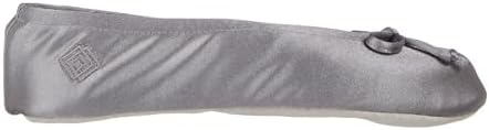 Isotoner Women's Satin Ballerina Slippers with Classic Ribbon Bow and Suede Sole - Image 2