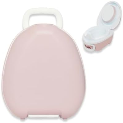 My Carry Potty - Blush Pink Travel Potty, Award-Winning Portable Toddler Toilet Seat for Kids to Take Everywhere by MyCarryPottyUSA