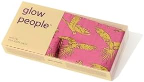 Glow People Silk Sleep Mask – 100% Mulberry Silk Eye Mask for Sleeping, Total Blackout, Cloud-Soft and Adjustable for Beauty Sleep and Travel - Macaw - Image 3