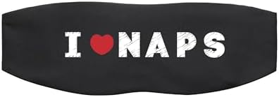 ALASKA BEAR Sleep Mask Personalized Comfort for Men and Women Total Blackout Eye Mask for Sleeping/Napping, Machine Washable (I Love Naps) by ALASKABEAR