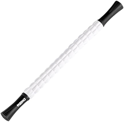 Muscle Roller Massage Roller Stick- Deep Tissue Fascia Blaster for Myofascial Pain Relief, Lymphatic Drainage & Body Sculpting, Handheld Physical Therapy & Recovery Tool (Black & White) - Image 6