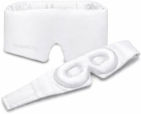 Calm&Relax Bamboo Sleep Mask - Cooling 3D Eye Mask, Lash Friendly,White by CalmRelax