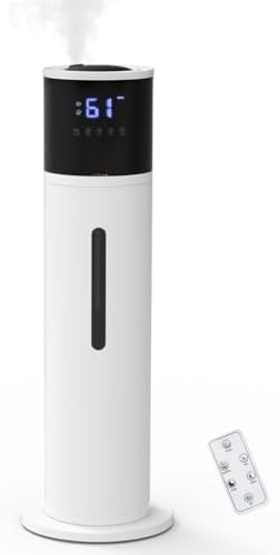 VENTISOL Large Humidifiers for Bedroom, 16L/4.2Gal Quiet Cool Mist Humidifier for Home Large Room, Top Fill Humidifiers for Baby Nursery, Living Room, White by VENTISOL
