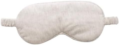 Eye Masks for Sleep, Beige Organic Cotton Sleep Mask Lightweight Elastic Eye Mask for Men Women Sleeping, Traveling - Image 7
