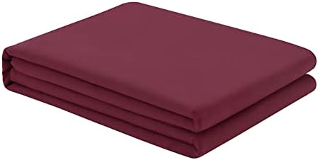 FreshCulture Twin Flat Sheet - Hotel Quality Twin Flat Sheet Only - Brushed Microfiber Top Sheet - Ultra Soft & Breathable - Wrinkle-Free - Easy Care - Single Flat Sheet (Twin, Burgundy) by FreshCulture