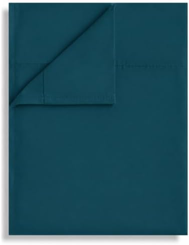 King Flat Sheet Only, 1 Pack Top Bed Sheets, Soft Breathable Brushed Microfiber Color-Coded Label Threads, (105"x102",Teal) by Culve