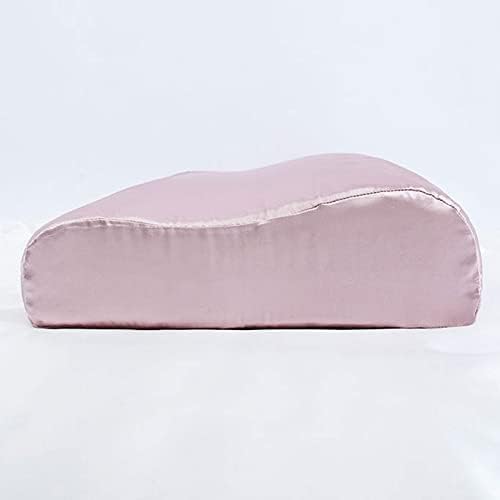 Silk Pillowcase for Memory Foam, Neck, Cervical & Contour Pillows - Pure Mulberry Silk Pillow Case (Lotus Pink, 24" x 14" x 4.7"/3.9") - Image 2