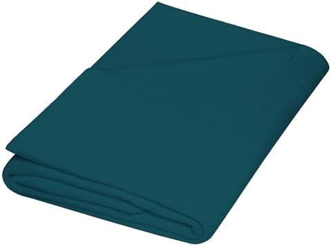 ZPECC King Flat Sheet Only 1 Pack, Durable Teal Top Bed Sheets Hypoallergenic Soft Brushed Microfiber Color-Coded Label, 105"x102" by ZPECC-ABrandThatHasBeenFocusedOnBeddingFor20Years