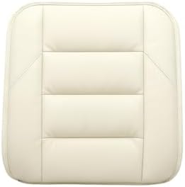 CORRIDOR Genuine Leather Seat Cushion for Car - Handmade - Relieve Hip, Pressure and Sciatica Pain - Ideal for Lower Back Pain - for Office Chair and Car Seat (Off White, Backrest) - Image 2