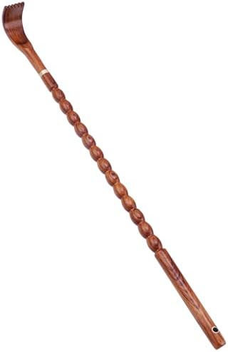 Tomorotec 100% Kevazingo Wood Back Massager for Itching Relief, Long Sturdy Therapeutic Bamboo Back Scratchers, Body Relaxation Massager by Tomorotec