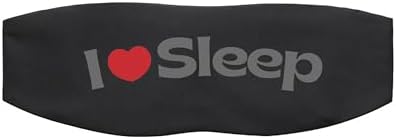 ALASKA BEAR Sleep Mask for Men and Women, Machine Washable Eye Mask for Sleeping Side/Back/Stomach 100% Blackout, Headband Design (I Love Sleep) by ALASKABEAR