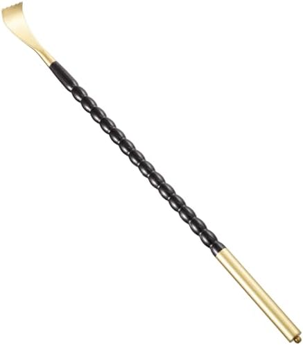 Tomorotec Back Scratcher Massager, Ebony Wood Brass Head Itch Relief 17.5" by Tomorotec