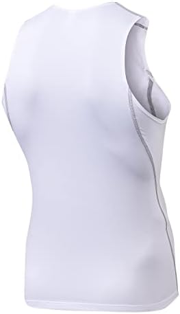 Mens 3 Pack Compression Tank Tops Sleeveless Compression Shirt - Image 4