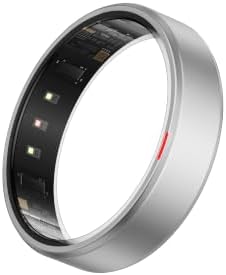 POBOVi Gen 2 Titanium Smart Ring for Women & Men, Sleep & Heart Rate Tracker, No Subscription, Size Before You Buy (Silver,9) by POBOViRing
