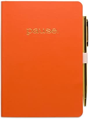 DesignWorks Ink Daily Gratitude Journal with Pen, Orange, 4.5 x 6.5 in by DesignworksInk