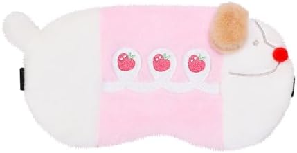 PERFECTSIGHT Sleep Eye Masks, Cute Sleep Eye Cover Lightweight Adjustable Eyeshade Mask Cover for Women Men Sleep Travel Nap, Strawberry Dachshund by PERFECTSIGHT