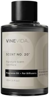 VINEVIDA [4 oz] Cashmere Hotel Fragrance Diffuser Oil - Cold Air Diffuser Refill for Home Scent Collection by VINEVIDA