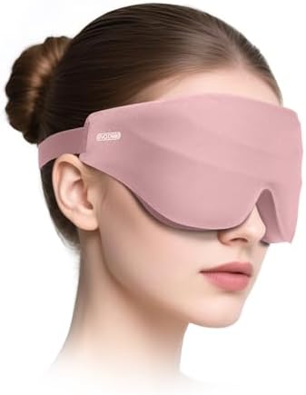 Sleep Eye Mask for Men Women, EVA BELLE Light Blocking Sleeping Mask for Side Sleeper, 3D Contoured Cup Night Blindfold, Lash Extensions 3D Sleeping Mask with Adjustable Strap for Travel, Night & Nap by Evabelle