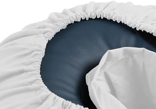 Body Linen Simplicity Poly Cotton Massage Face Cradle Covers (White, 1 Pack) - Clean, Crisp Fabric for Frequent Use and Washing, Colorfast and Latex-Free, Fits All Standard Massage Tables - Image 2
