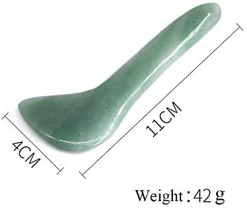 Gua Sha Facial Tool Natural Jade Stone Massage Board Tools for SPA Acupuncture Therapy Trigger Point Treatment, Gua Sha Scraping - Image 6