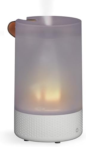 Vornado Votiv 7 Whole Room Ultrasonic Humidifier with Ambient Lighting, 2 Gallon Output, Carry Handle, Simple Refill, Touch Controls, 2 Mist Settings, Humidifier for Bedroom, Translucent White by Vornado