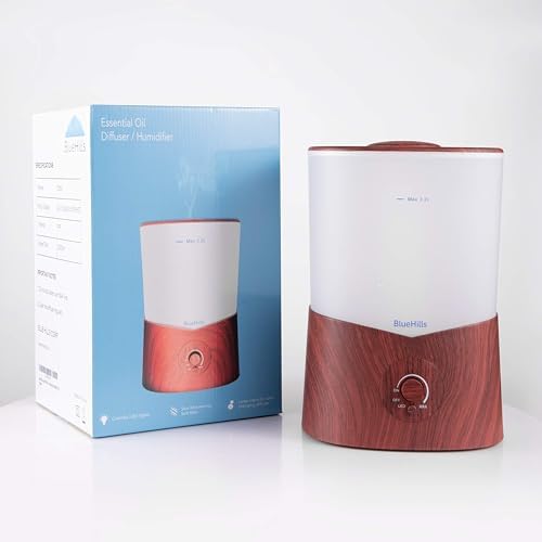 BlueHills Premium 3000 ML XL Essential Oil Diffuser Humidifier 3L Dark Wood - Image 5
