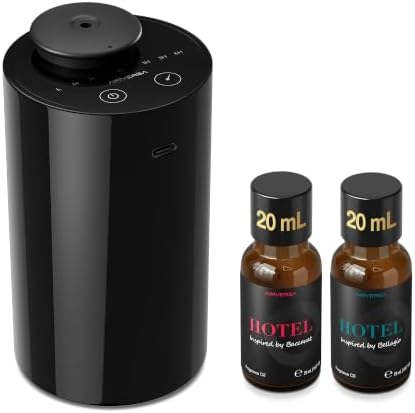 Airversa AN6 Waterless Essential Oil Diffuser Starter Kit, Black by Airversa
