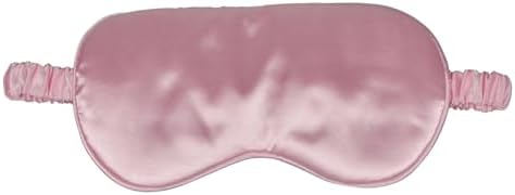 1 Pack Silk Sleep Mask, Soft Silk Eye Blindfold with Elastic Strap for Night Sleeping Travel and Nap, Unisex (Pink) by Unknown