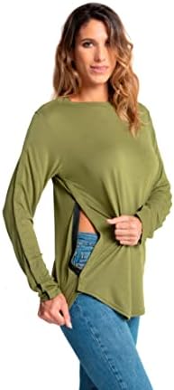 MAI Shoulder Surgery Shirts for Women - Soft Fabric Tear Away Shirt with Premium Snap, Chemo Shirts for Port Access - Image 4