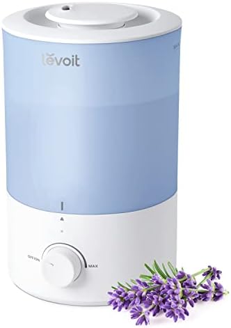 Levoit Humidifiers for Bedroom, 3L Cool Mist Top Fill for Large Room, Blue by Unknown