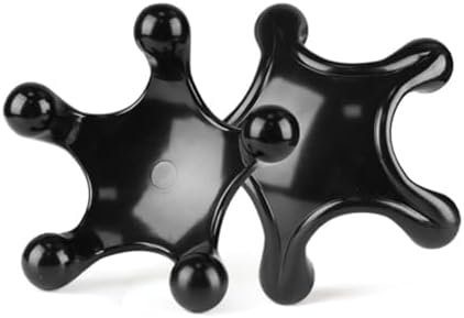 Trigger Point Massage Tools, 2 PCS 5 Legged Manual Massagers (Black) - Image 7