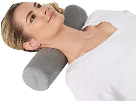 AllSett Health Firm Cervical Neck Roll Memory Foam Pillow, Bolster Pillow, Round Neck Support for Sleeping | Bolster for Bed, Legs, Back and Yoga - Image 3