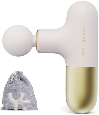 Sharper Image Powerboost Mini Deep Tissue Massage Gun, Powerful & Compact by SHARPERIMAGE