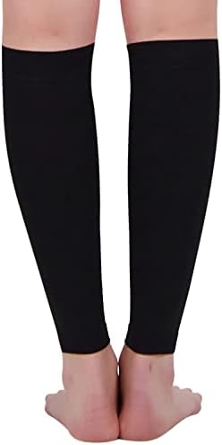 BSERA Calf Compression Sleeve Women, 2 Pairs 15-20mmHg Calf Support Footless Compression Socks Stockings for Shin Splints, Varicose Veins, Recovery (Black, Small) - Image 6