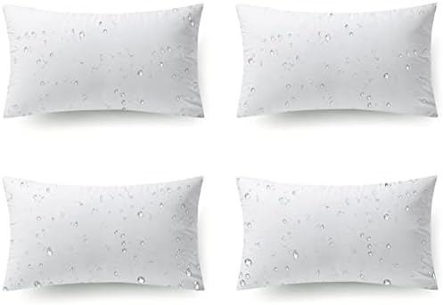Phantoscope Outdoor Pillows Waterproof 12x20 Outdoor Lumbar Pillows 4 Pack by Phantoscope