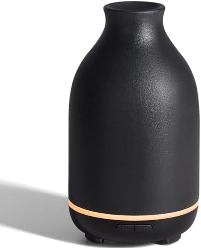 InnoGear 150ml Ceramic Essential Oil Diffuser, Diffusers for Home, Black by InnoGear