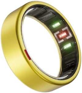POBOVi Gen 2 Titanium Smart Ring for Women & Men, Sleep & Heart Rate Tracker, No Subscription, Size Before You Buy (Gold, 9) by POBOViRing