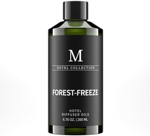 Hotel Collection Diffuser Oil- 6.76 Fl Oz/200ML-Forest-Freeze,Luxury Essential Oils for Diffuser Refill & Machines,Bigger Bottle, Bolder Aroma, Longer Lasting by MISIJIEssentialOilsOverall