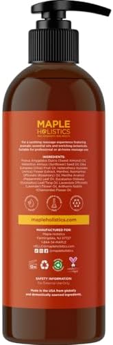 Arnica Massage Oil for Muscle Relaxing - Comforting Sore Muscle Massage Oil for Full Body Relief with Soothing Chamomile Lavender Peppermint & Rosemary Essential Oils - Vegan & Non GMO (8 Fl Oz) - Image 5