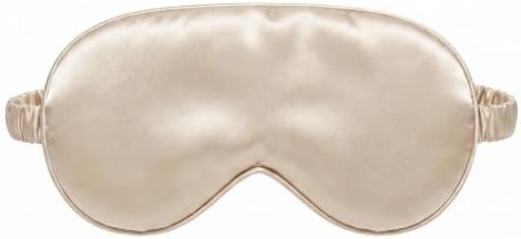[3 Pack] QSYW Sleep Masks, Satin Eye Mask for Sleeping - Silky Eye Masks Bulk with Storage Bag & Elastic Strap,Beige - Image 3