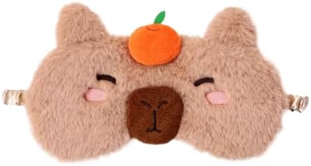 PERFECTSIGHT Sleep Eye Masks, Cute Sleep Eye Cover Lightweight Adjustable Eyeshade Mask Cover for Women Men Sleep Travel Nap, Capybara by PERFECTSIGHT