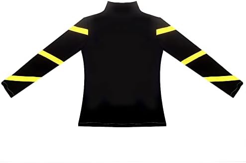 LIUHUO Girls Ice Skating Jackets Women Stripes Training Practice Figure Skating Tops Costs Fleece - Image 4