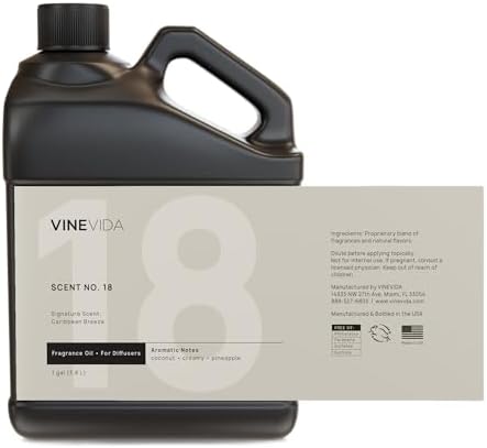 VINEVIDA Caribbean Breeze Fragrance Oil for Cold Air Diffusers - [128 Fl Oz] - Essential Oils for Diffuser Oil Refill & Air Freshener Room Spray - Image 3